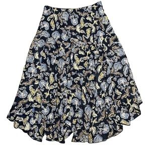 Susan Graver Flowy Floral Skirt - image 1